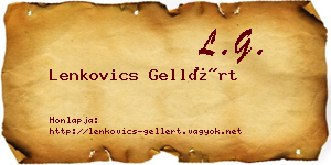 Lenkovics Gellért névjegykártya